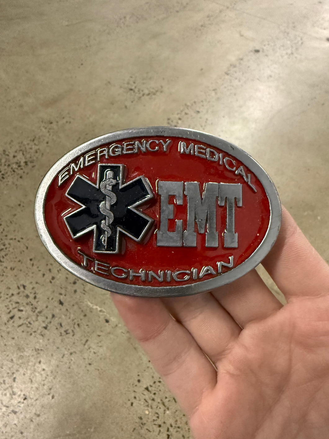 Vintage EMT Belt Buckle