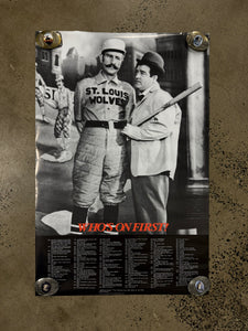 Vintage Who’s On First Poster (23x34.5)