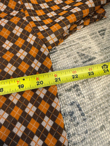 Vintage 70s Big Collar Pattern Shirt (M)