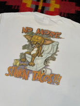 Load image into Gallery viewer, Vintage Distressed Early 2000s No More Stinkin Tacos Parody Shirt (XL)
