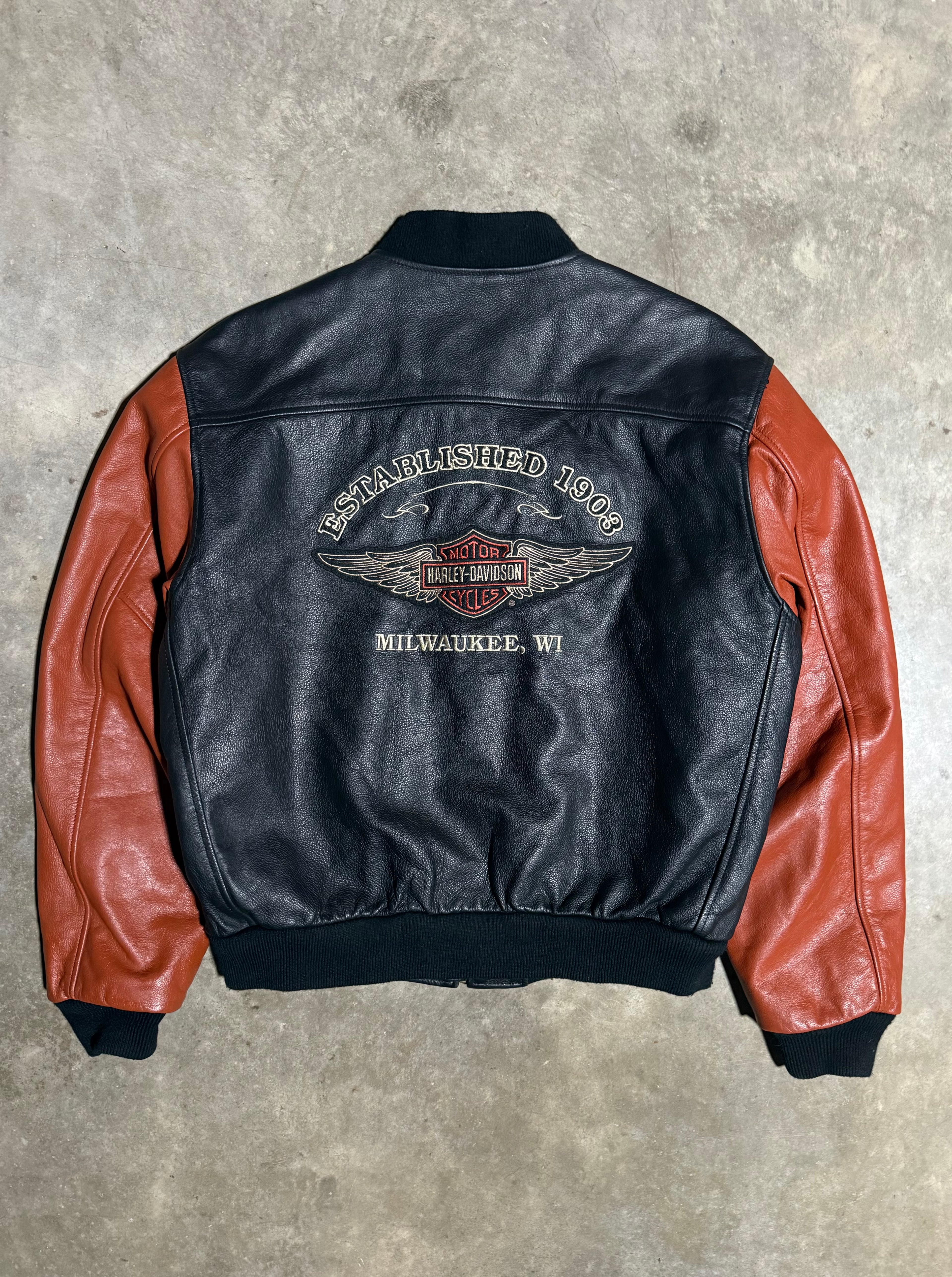 Vintage Harley Davidson Milwaukee Leather Jacket (L)