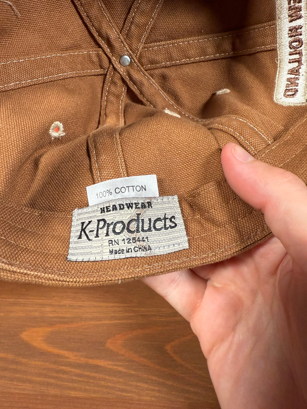 Vintage Y2K New Holland Agriculture Brown K Products Hat