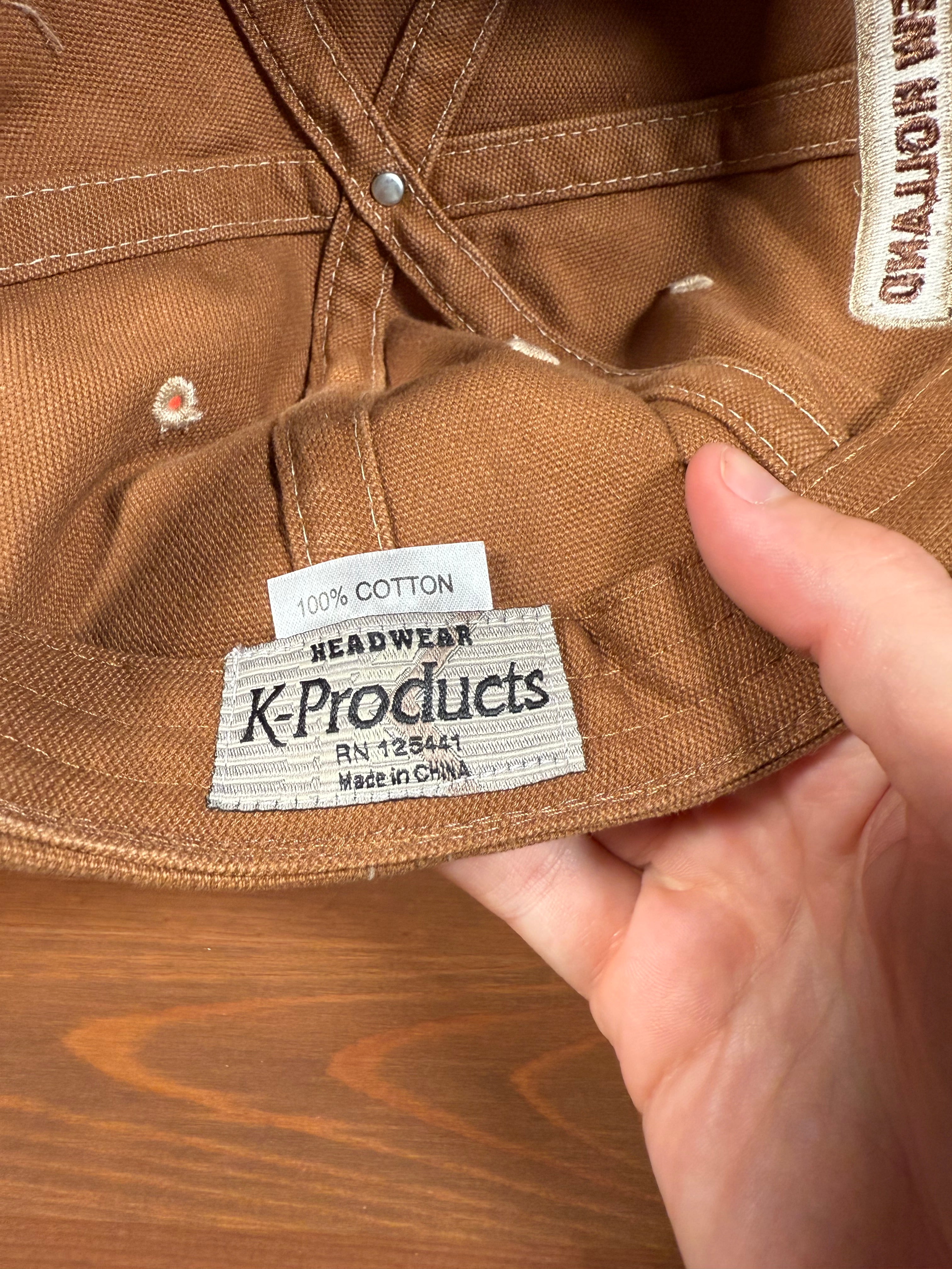 Vintage Y2K New Holland Agriculture Brown K Products Hat