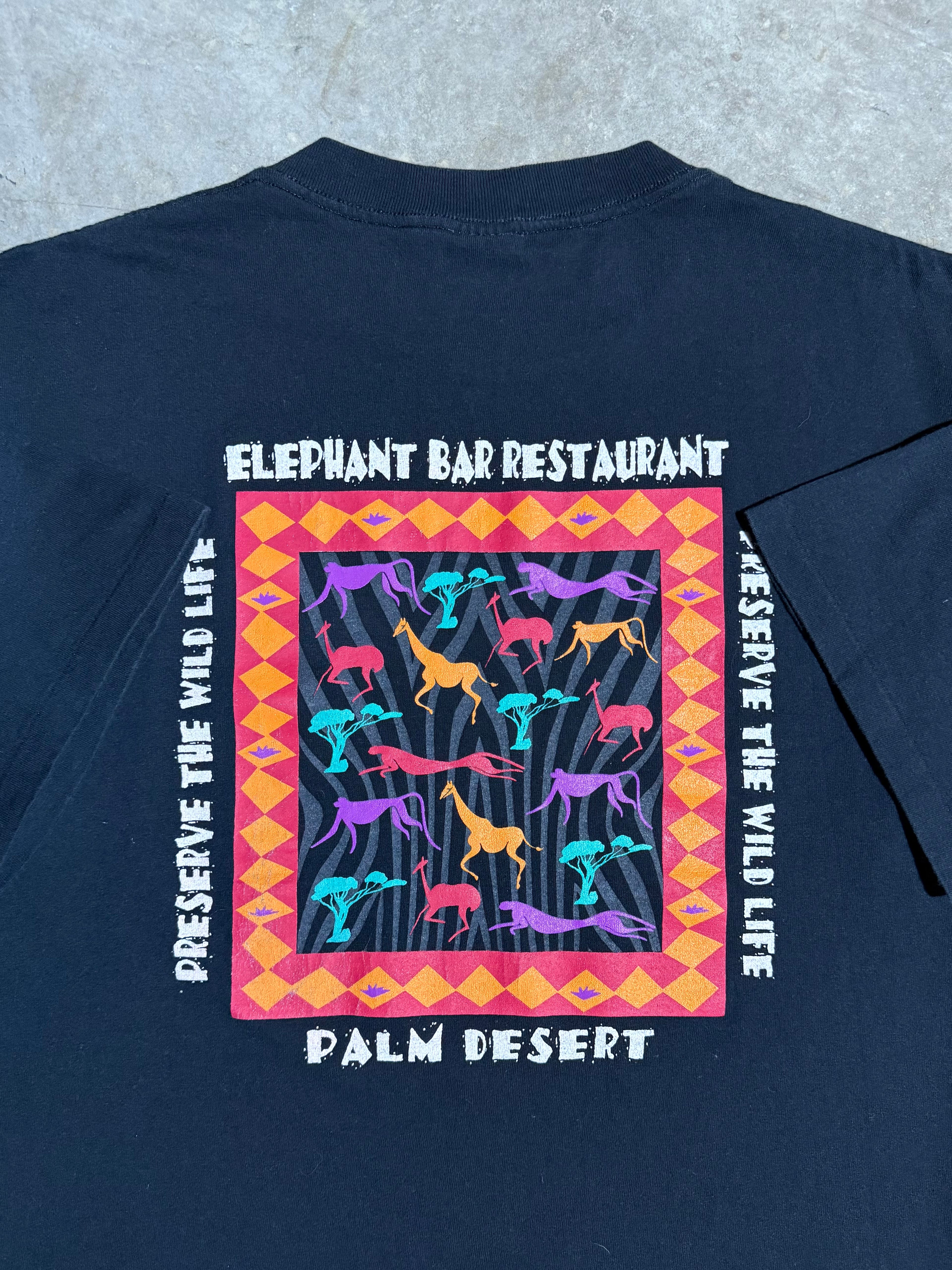 Vintage Preserve Wildlife Elephant Bar T-Shirt (XL)