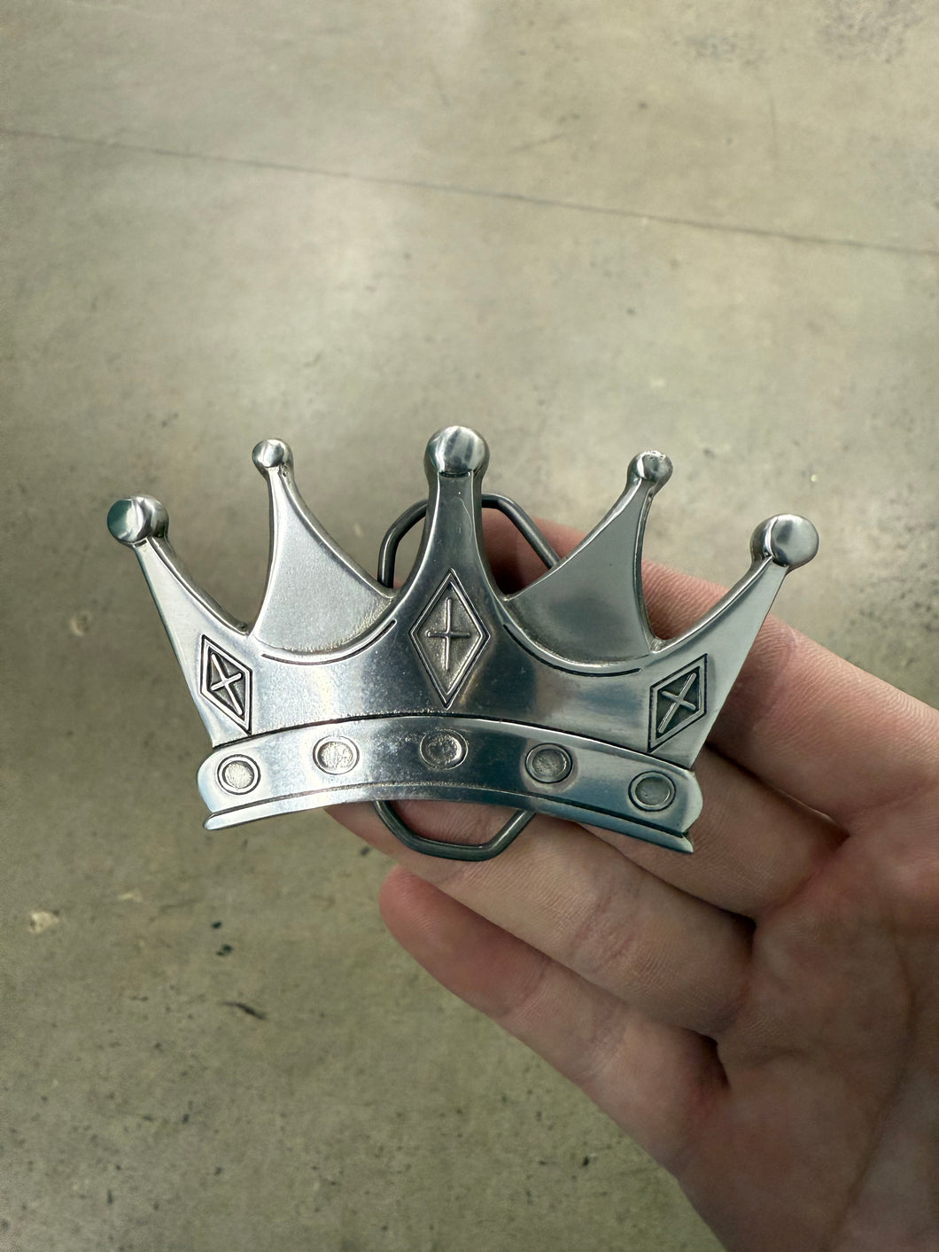 2000s Crown Belt Buckle