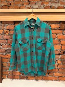 Vintage Timber Trail Green Flannel (S)