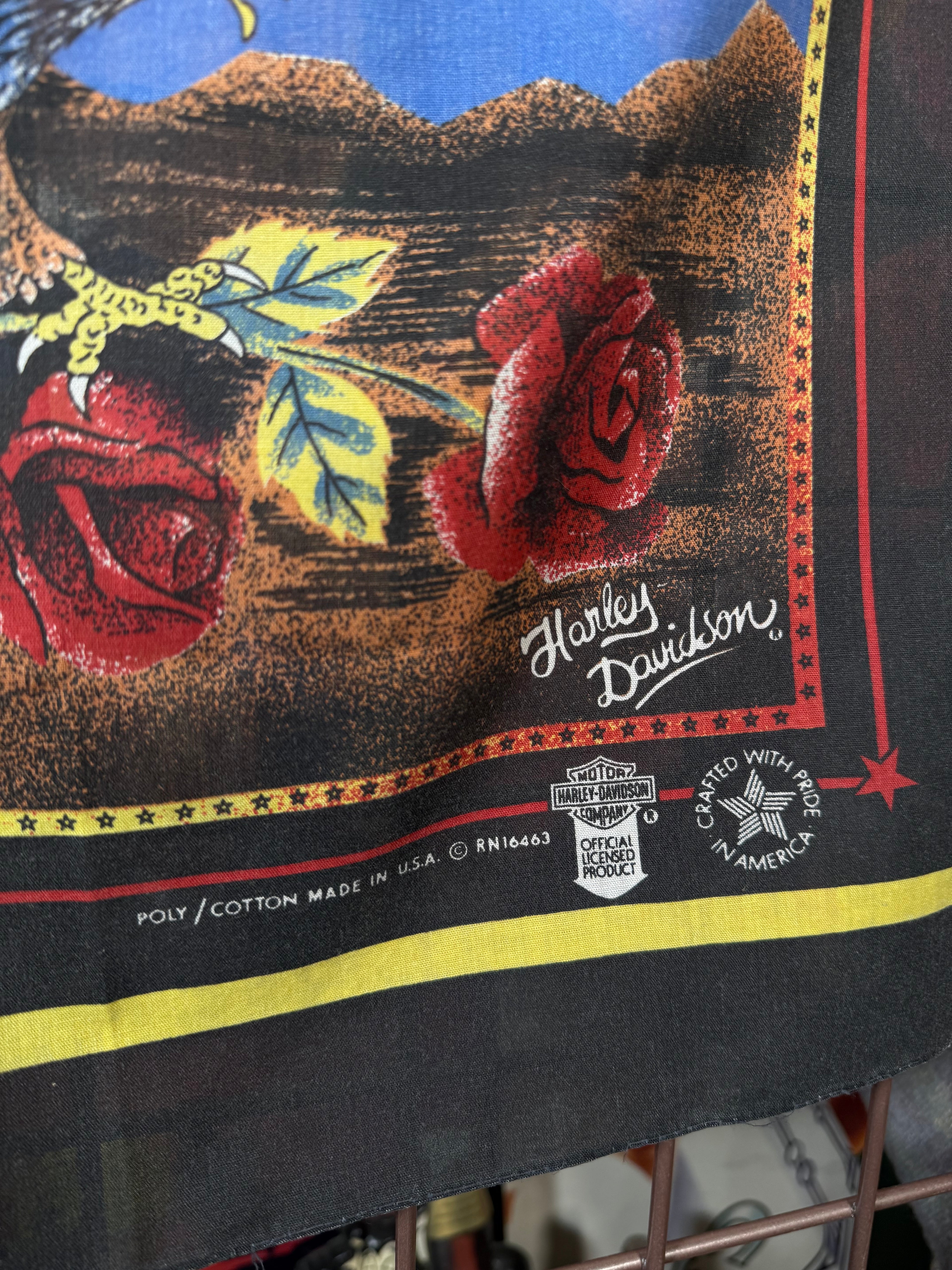 Vintage Harley Davidson Eagle Bandana