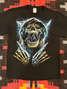 2000s Skeleton Lightning T-Shirt (L)
