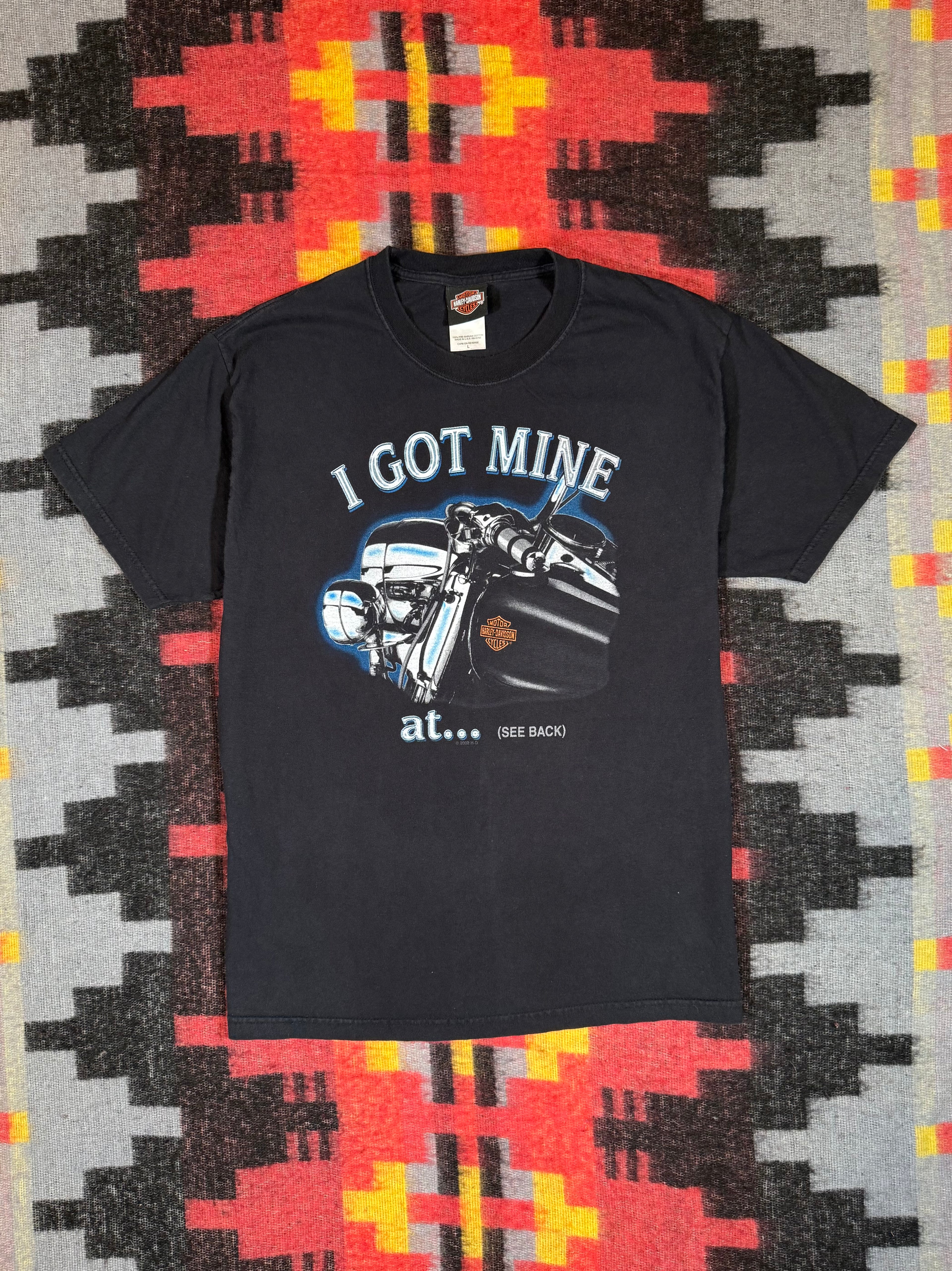 2002 I Got My Harley In Atlantic City Shirt (L)