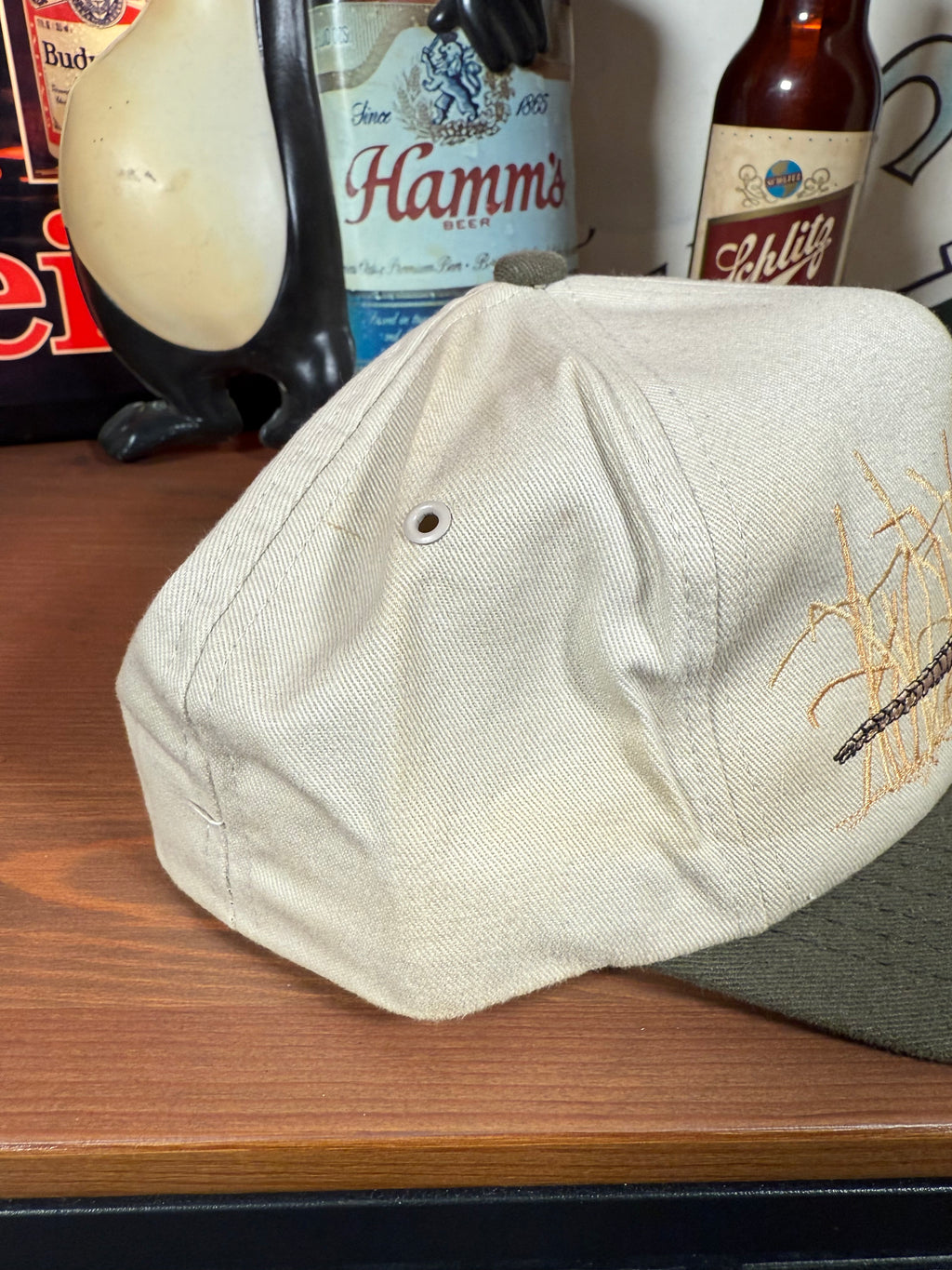 Vintage Distressed Pheasant Golden Harvest K Products Hat