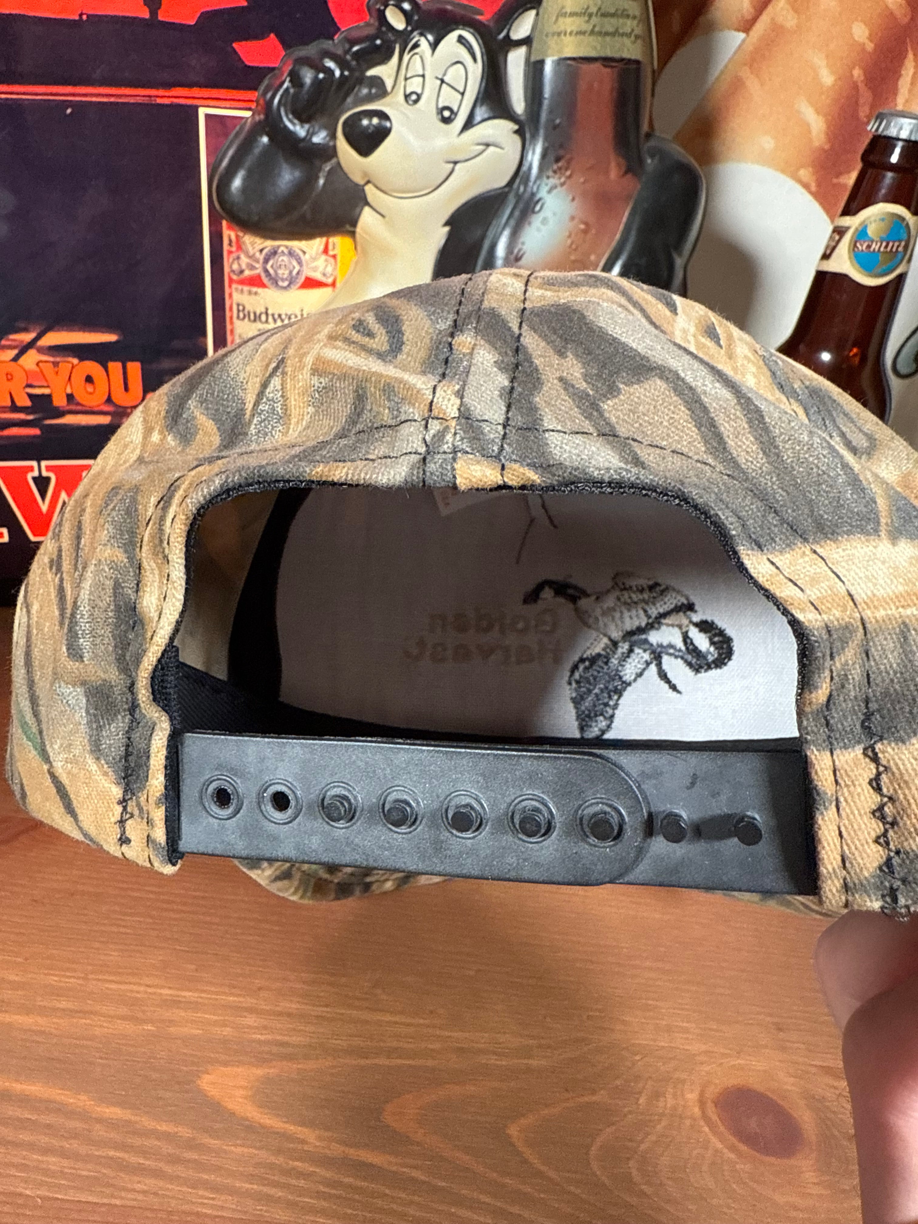 Vintage Golden Harvest Goose Camo K Products Snapback Hat
