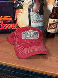 Vintage Y2K Crows Hybrids Red K Products Hat