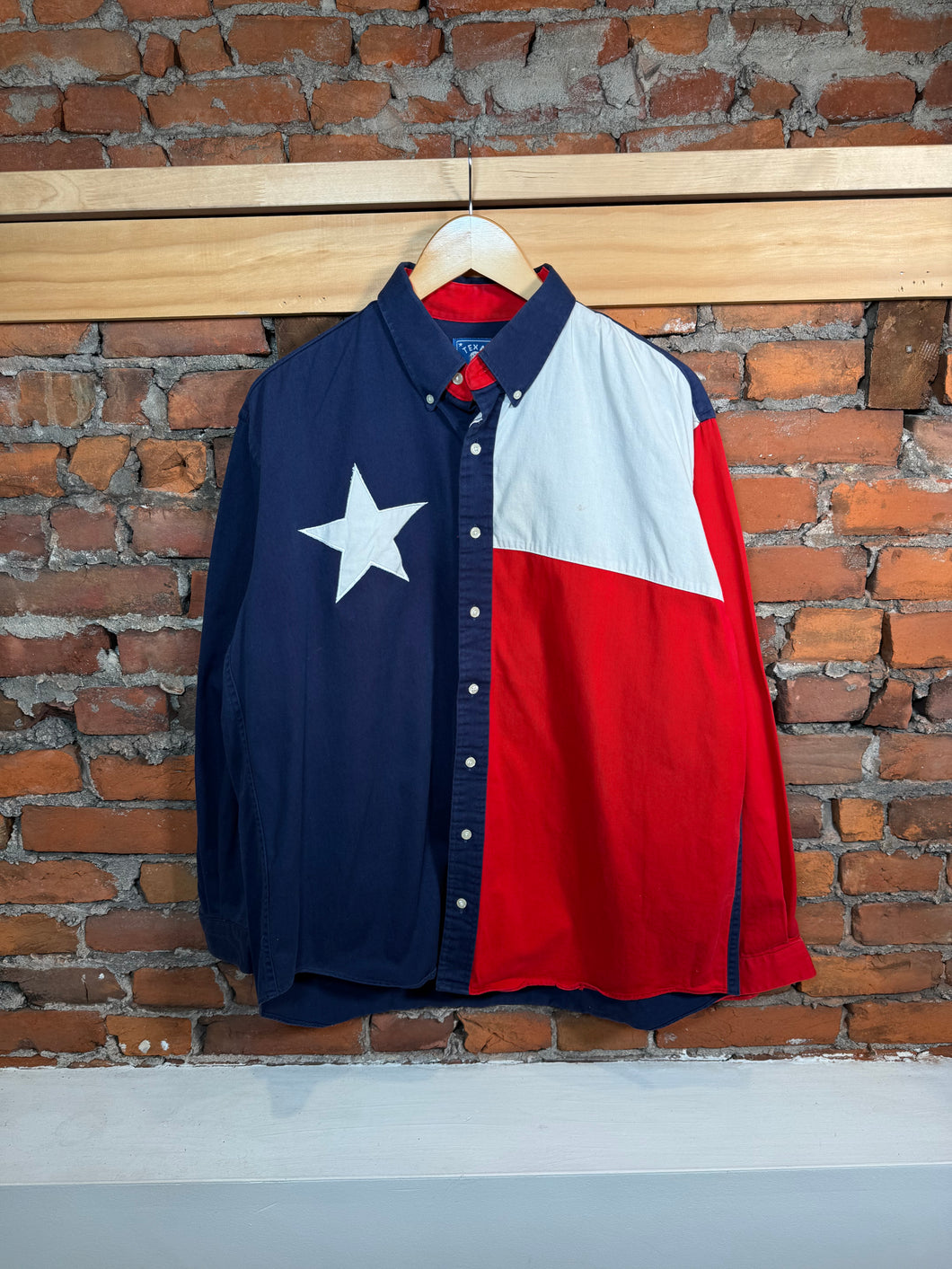 Vintage Texas Button Down Western Shirt (L)