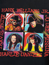 Load image into Gallery viewer, Vintage Late 90s Hank Williams Jr, Charlie Daniels, Travis Tritt, Jo Dee Messina Concert Shirt (XL)
