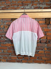 Load image into Gallery viewer, Vintage 80s Red/Pink Zip Up Collared Shirt (M)
