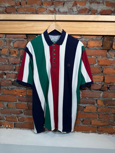 Vintage Sienfried Striped Polo Shirt (L Long)