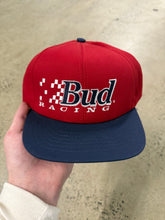 Load image into Gallery viewer, Vintage 90s Bud Racing Two-Tone SnapBack Hat
