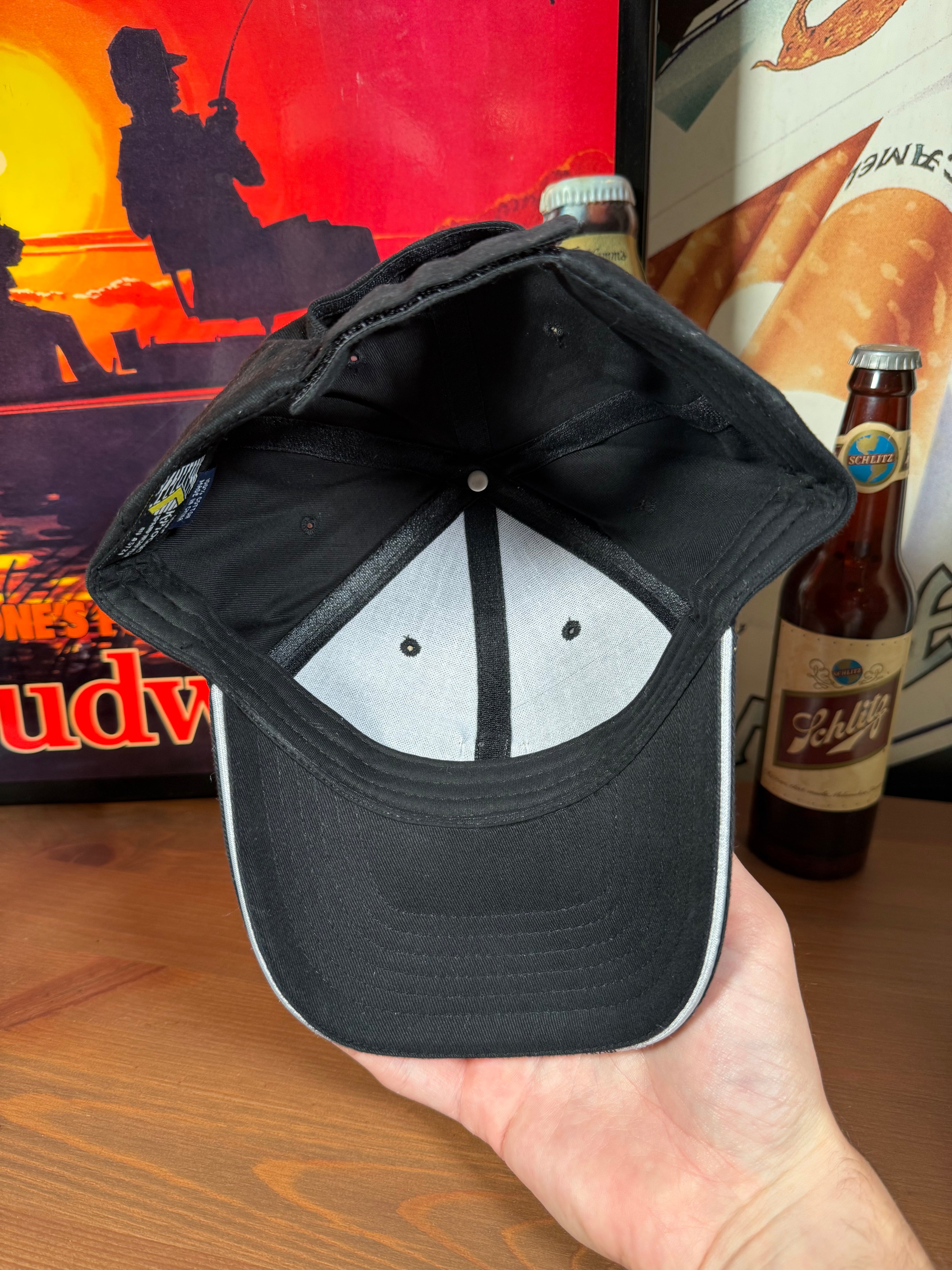 Vintage Y2K Crows Seed Black and White K Products Hat