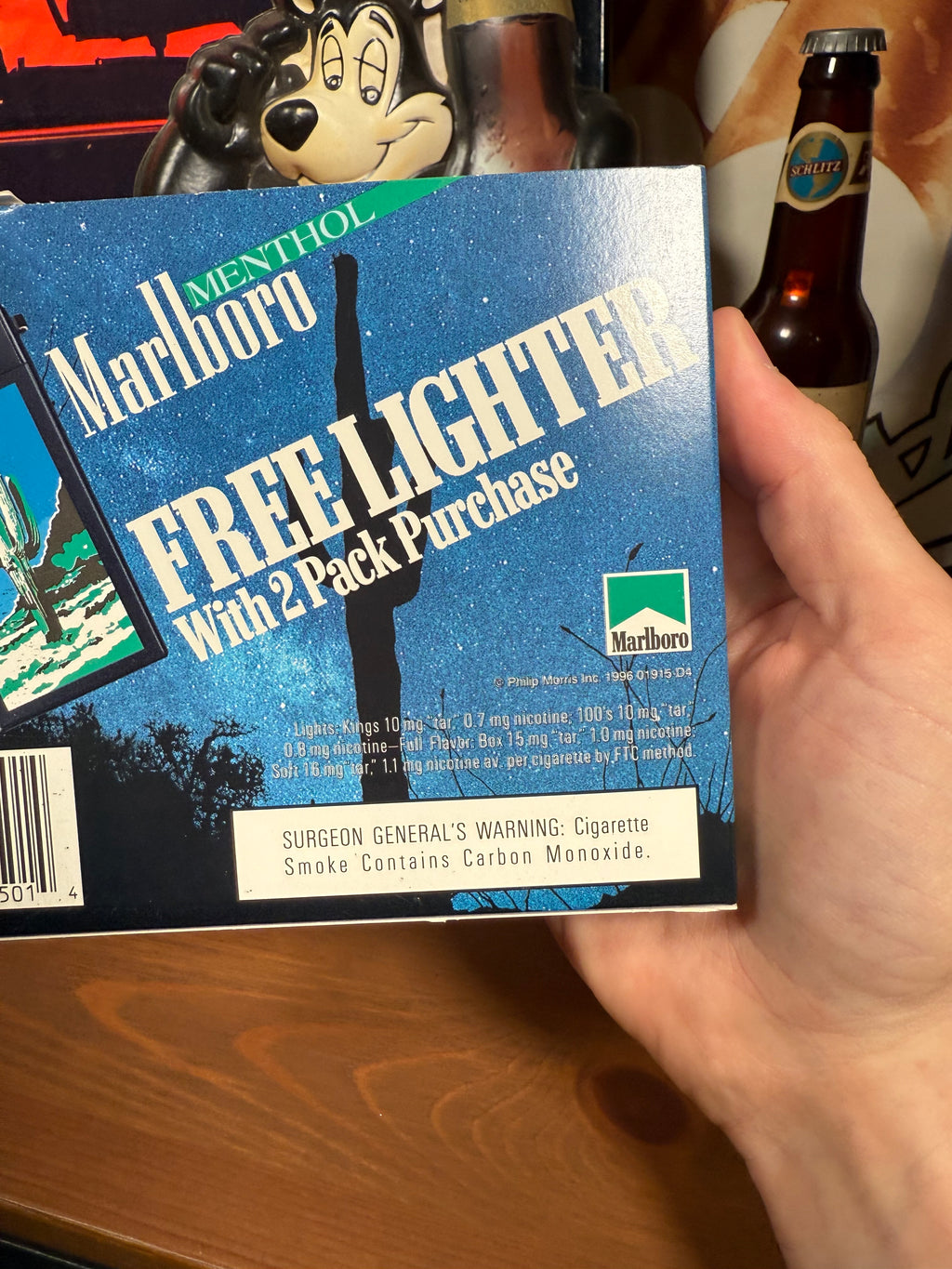 Vintage 1996 Marlboro Menthol Unopened Cactus Lighter