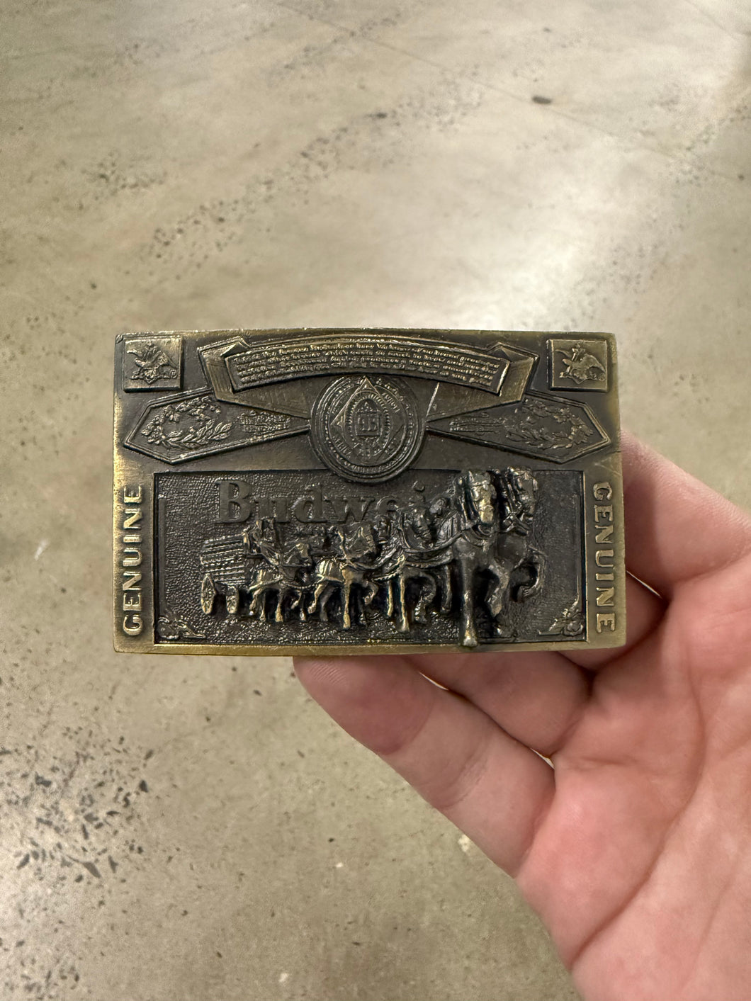 Vintage Budweiser Belt Buckle