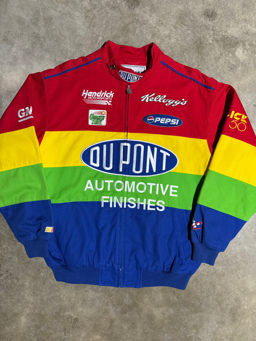 Vintage Jeff Gordon Nascar Rainbow Jacket (M)