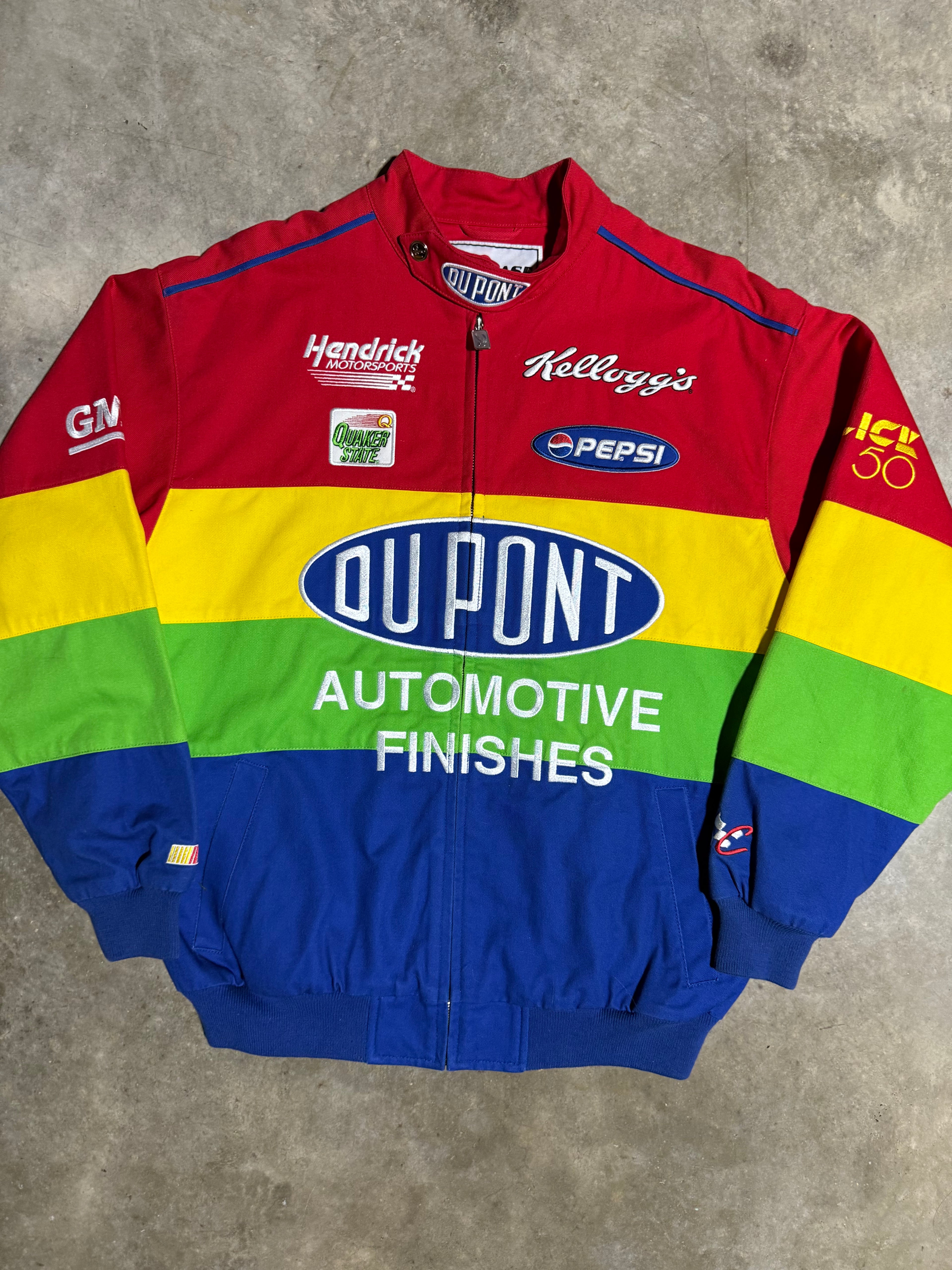 Vintage Jeff Gordon Nascar Rainbow Jacket (M)