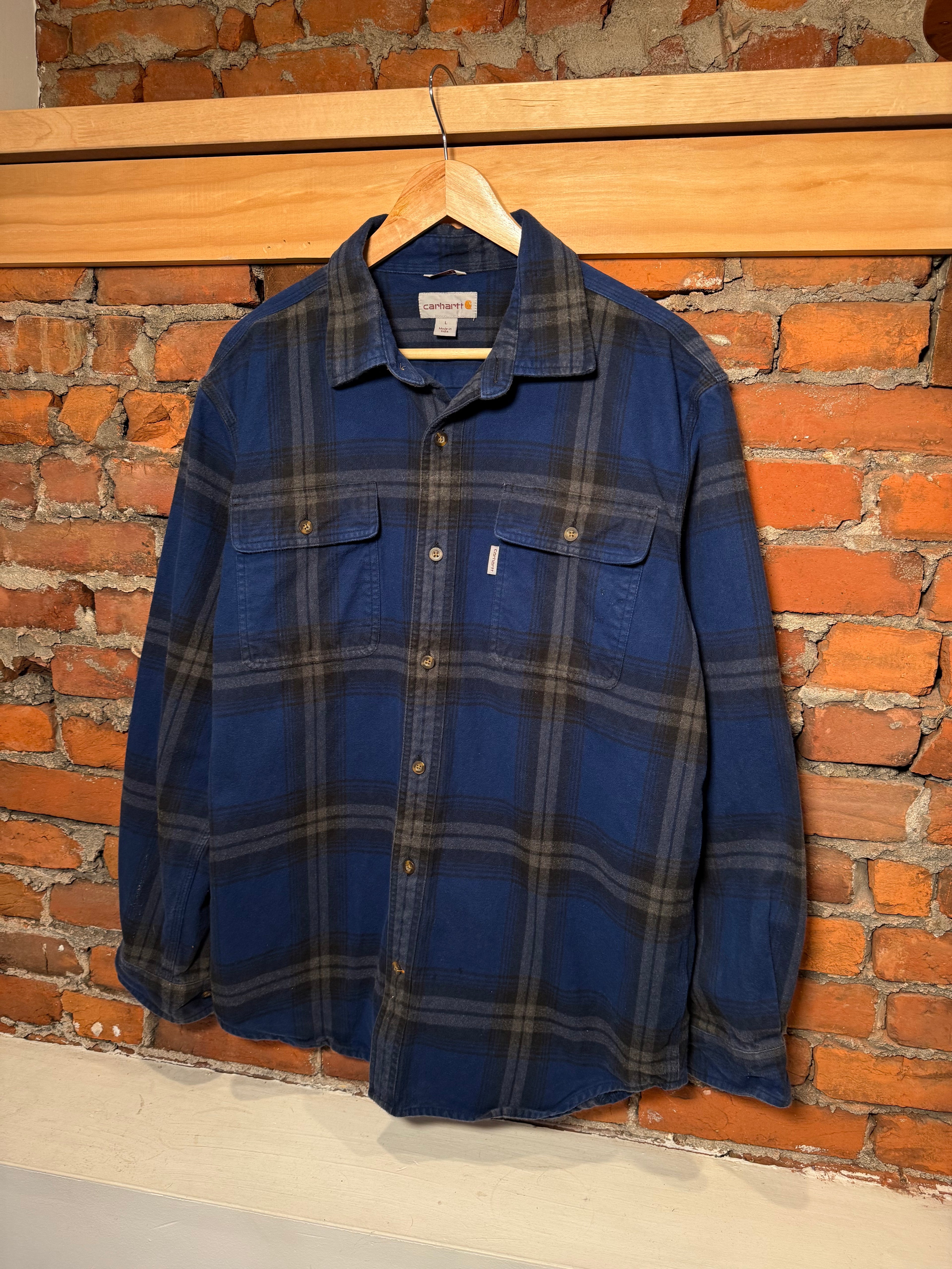 Carhartt Heavyweight Blue Flannel (L)