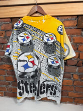 Load image into Gallery viewer, Vintage 1995 Pittsburgh Steelers Magic Johnson Tees All Over Shirt (XL)
