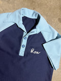 Vintage 70s Ron Roberts Chainstitched Bowling Shirt (M)