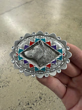 Load image into Gallery viewer, Vintage Wolf Head Belt Buckle
