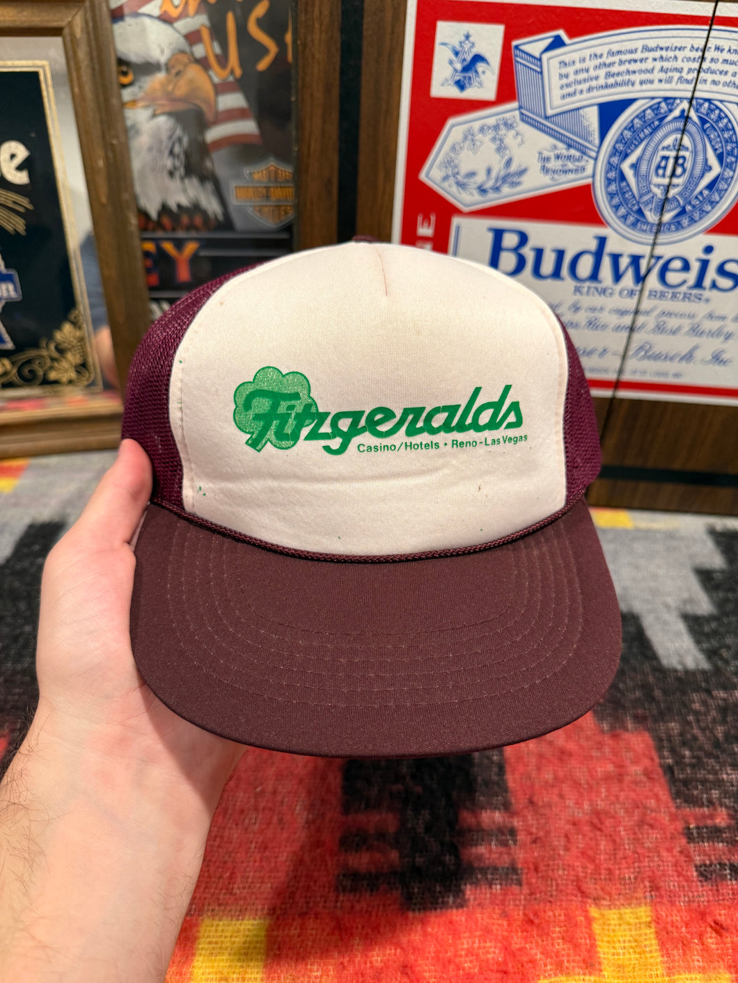Vintage 80s Fitzgeralds Casino Trucker Hat
