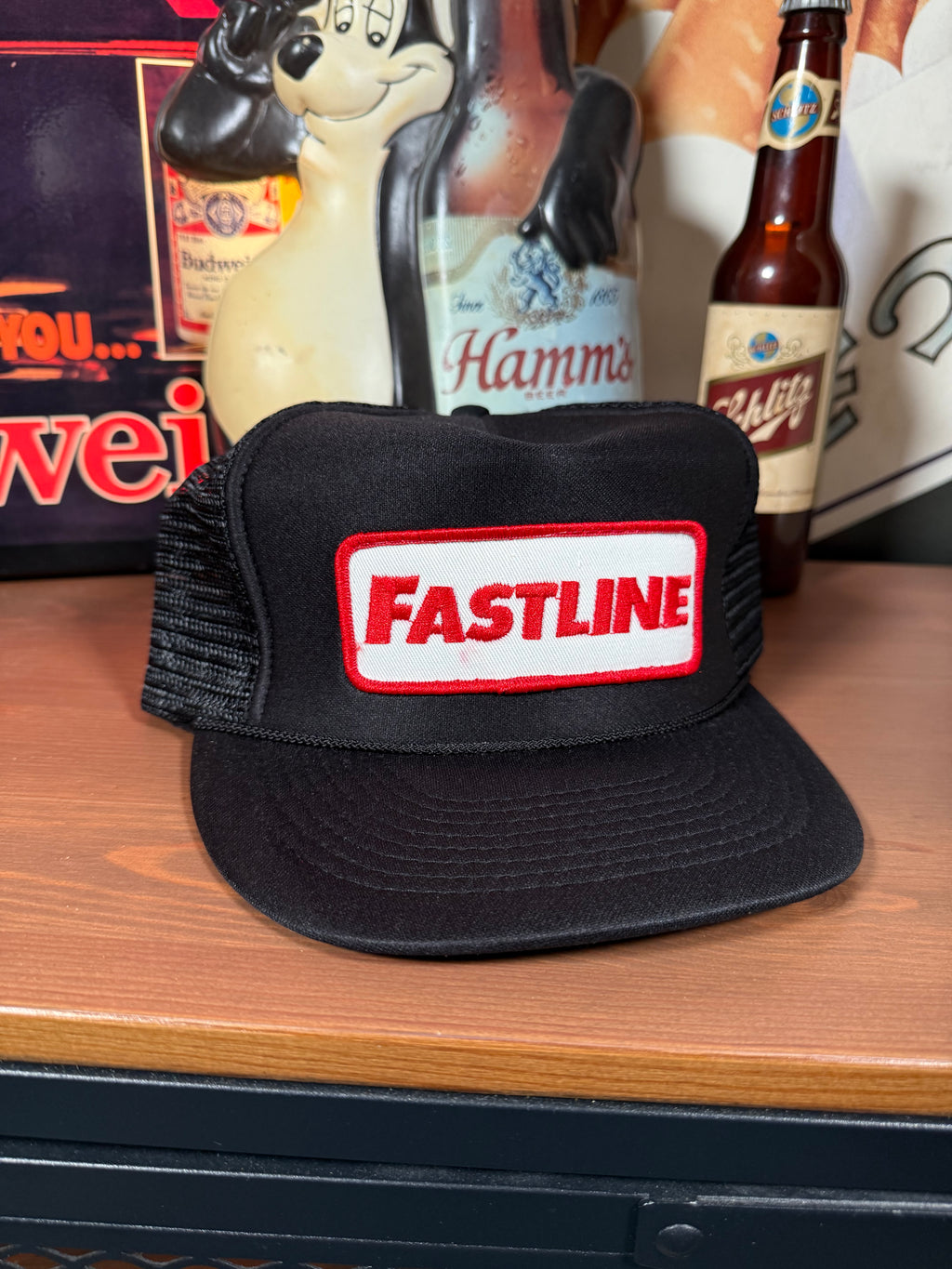 Vintage 80s Fastline Patch Trucker Hat