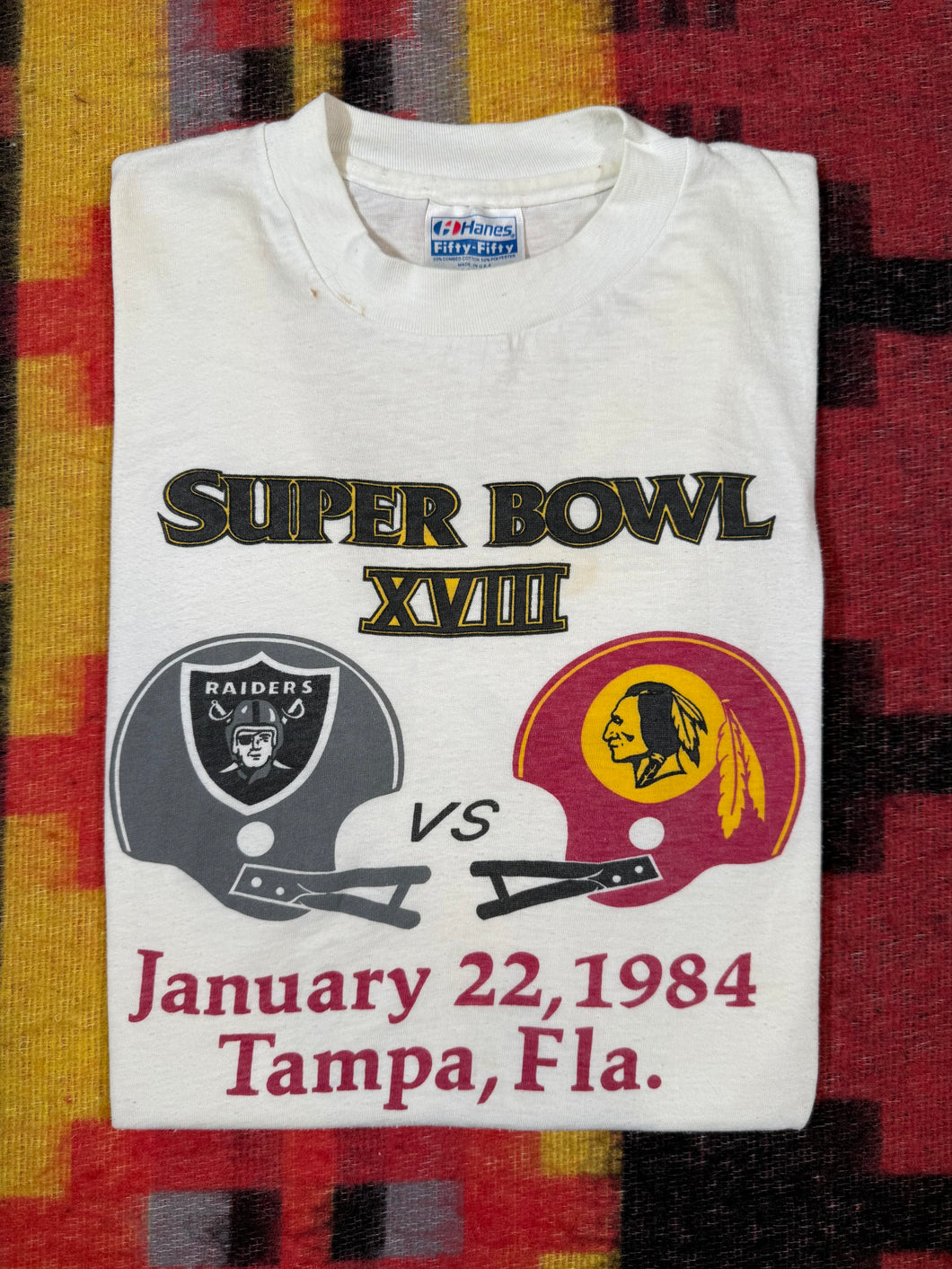 Vintage 1984 Super Bowl 18 T-Shirt (S)
