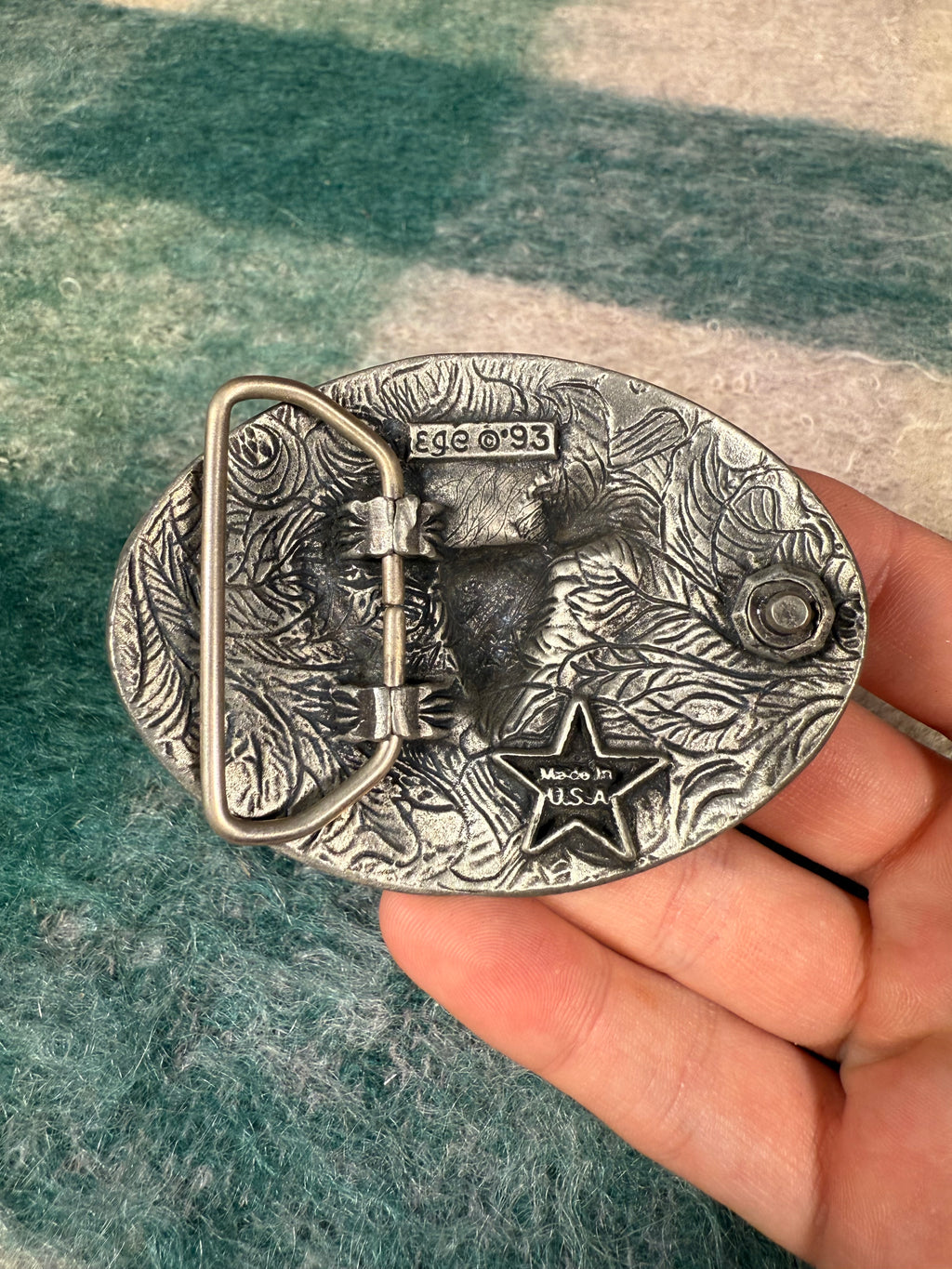 Vintage Ram Skull Belt Buckle