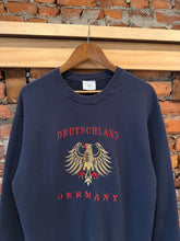 Load image into Gallery viewer, Vintage 90s Duetschland Germany Embroidered Sweatshirt (S)
