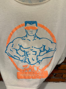 Vintage 80s Zack International Bodybuilding Shirt (M)