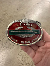 Load image into Gallery viewer, Vintage US Army Combat Infrantryman Belt Buckle
