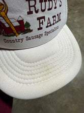 Load image into Gallery viewer, Vintage Rudy’s Family Farm Country Sausage Specialist Trucker Hat
