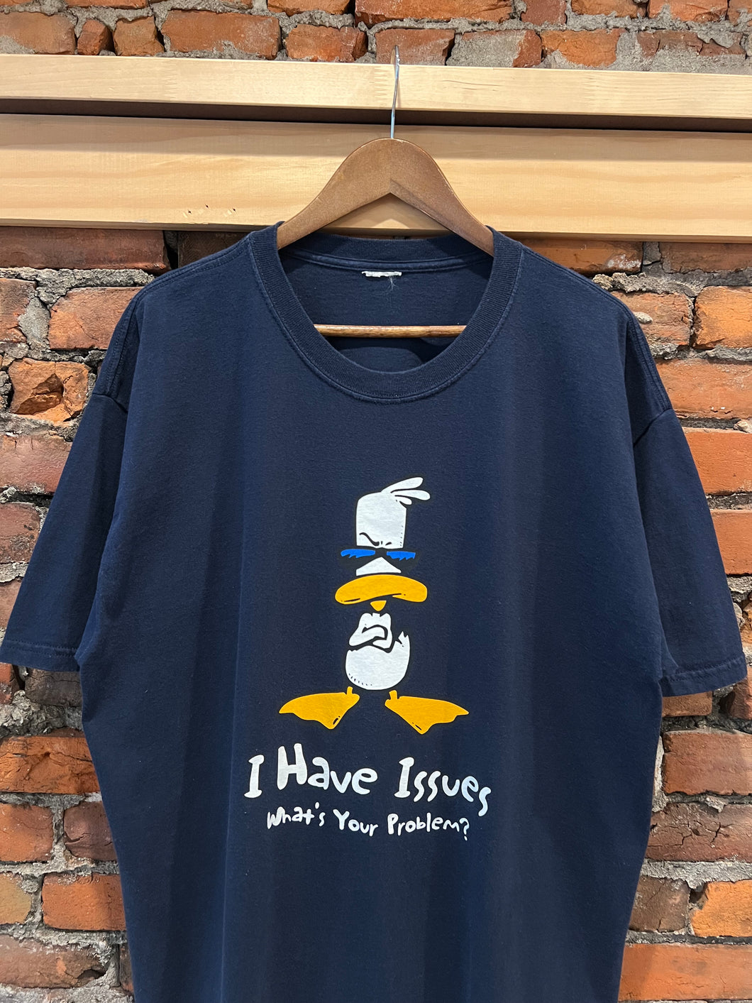 Vintage I Have Issues Duck Shirt (XL)