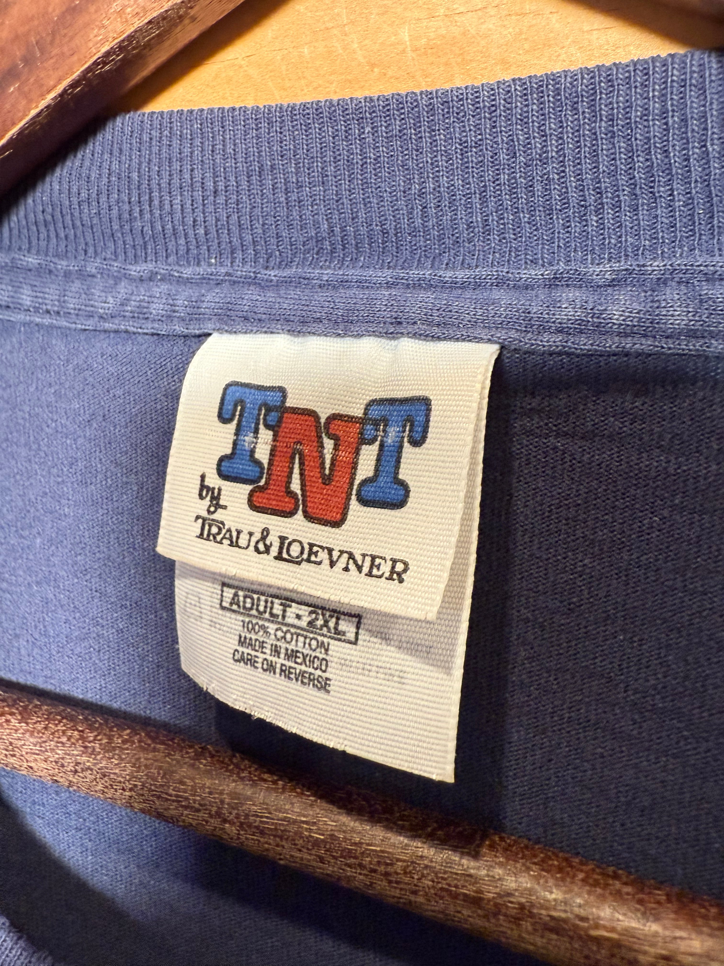 Vintage 90s Wildlife Blue T-Shirt (2XL)