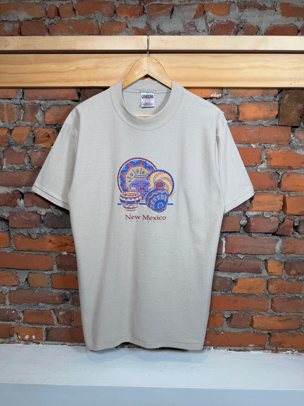 Vintage 90s New Mexico Textured T-Shirt (L)
