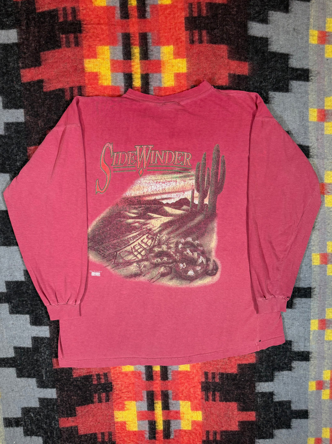 Vintage 90s Harley Davidson Sidewinder Snake Longsleeve (XL)