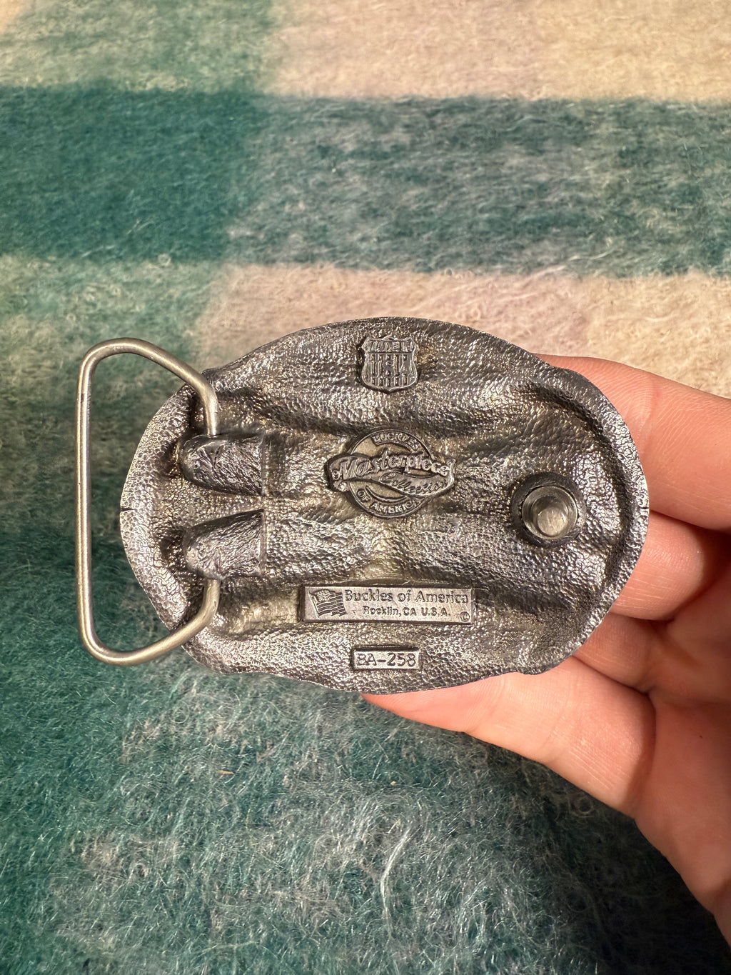 Vintage Take Time For Jesus Belt Buckle