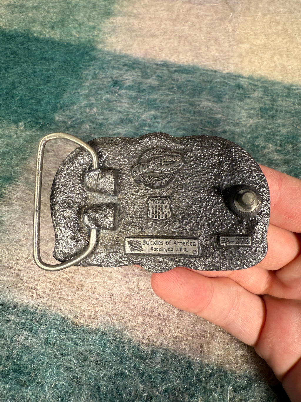 Vintage All American Cowboy Belt Buckle