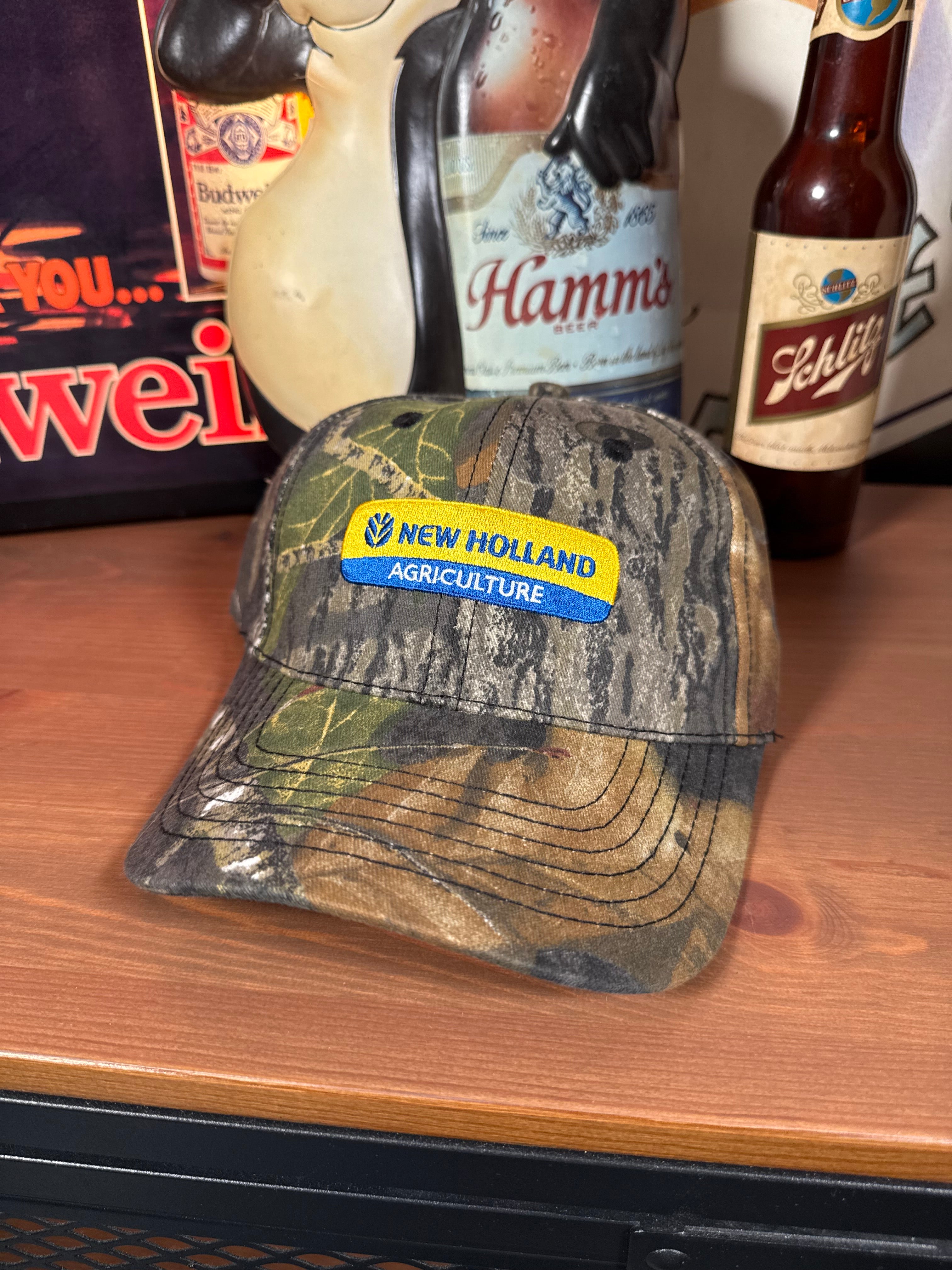 Vintage New Holland Agriculture Camo K Products Hat