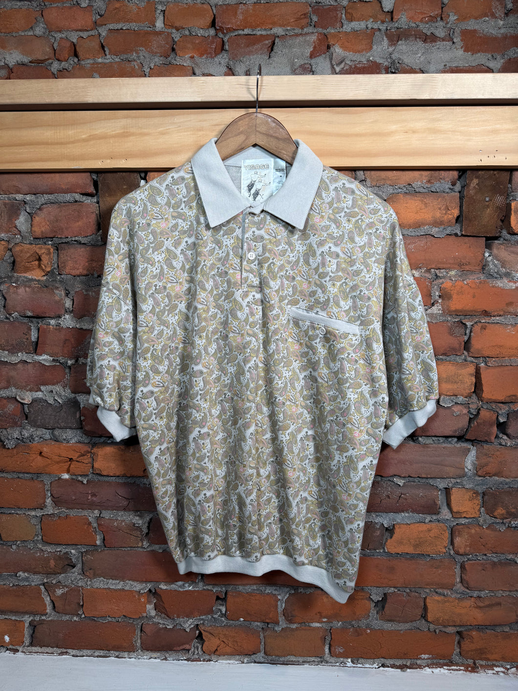 Vintage 80s Visage Paisley Shirt (M/L)