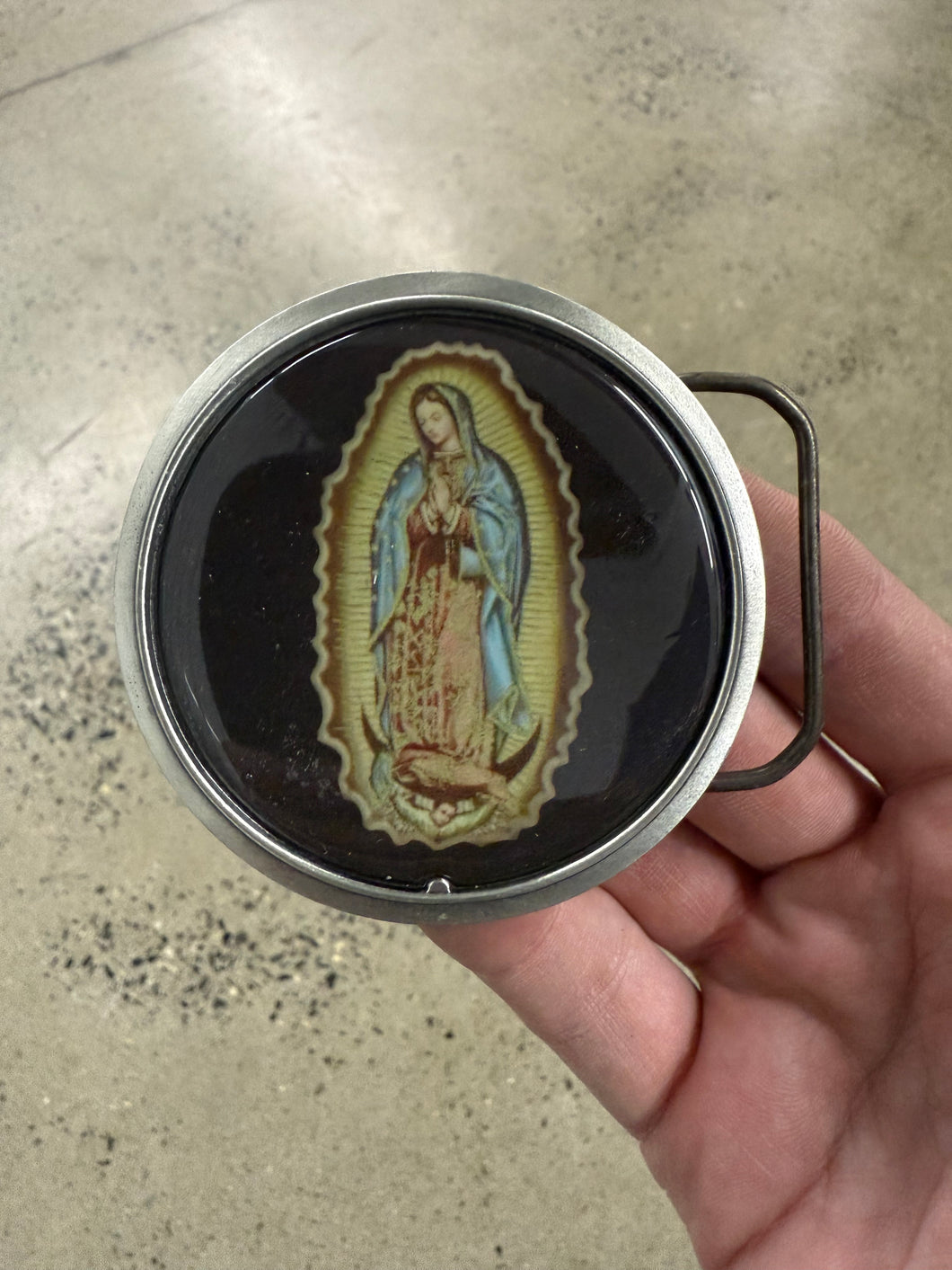 2000s Virgin Mary Belt Buckle