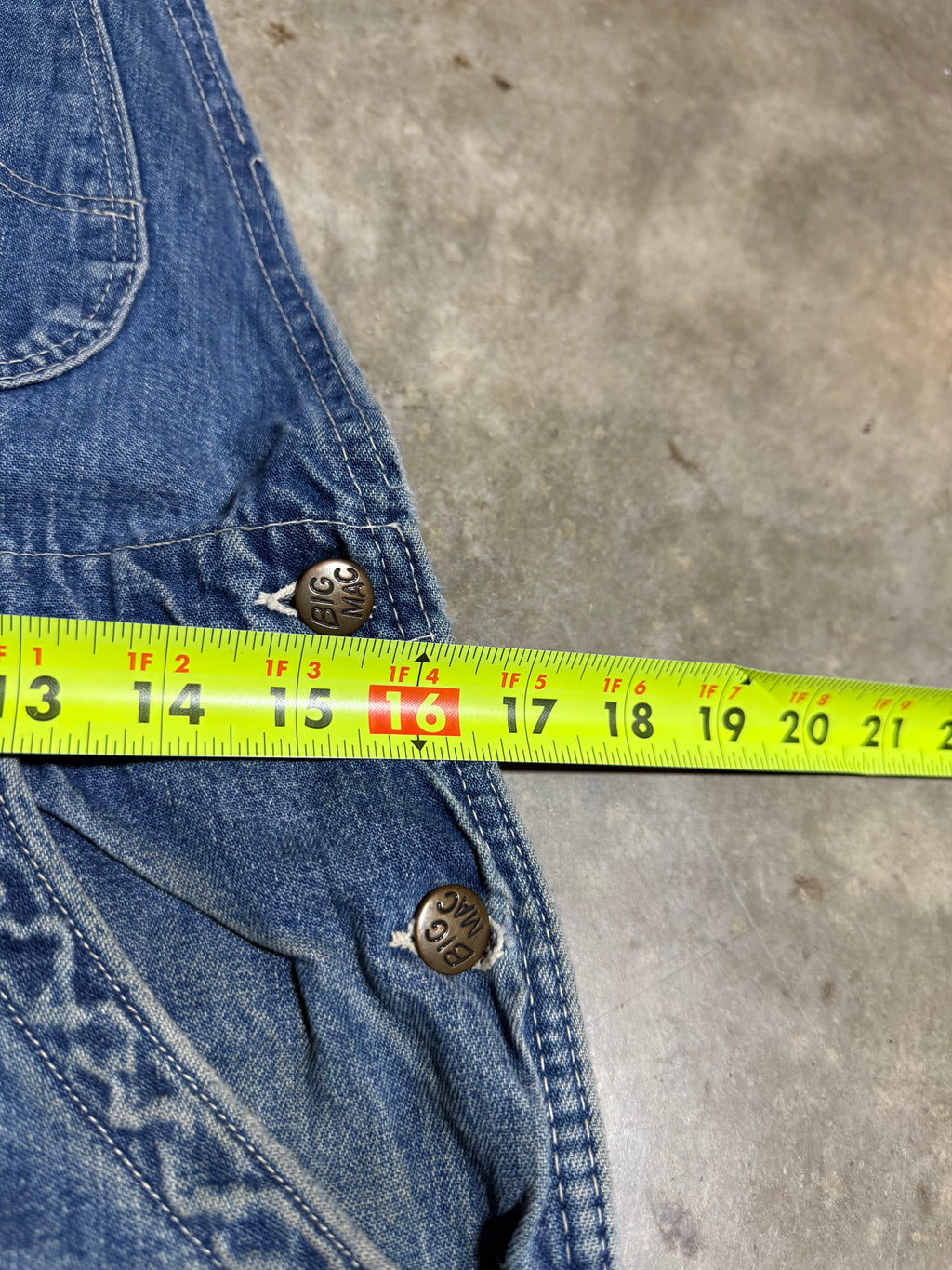 True Vintage JC Penney Big Mac Denim Overalls (32x28)