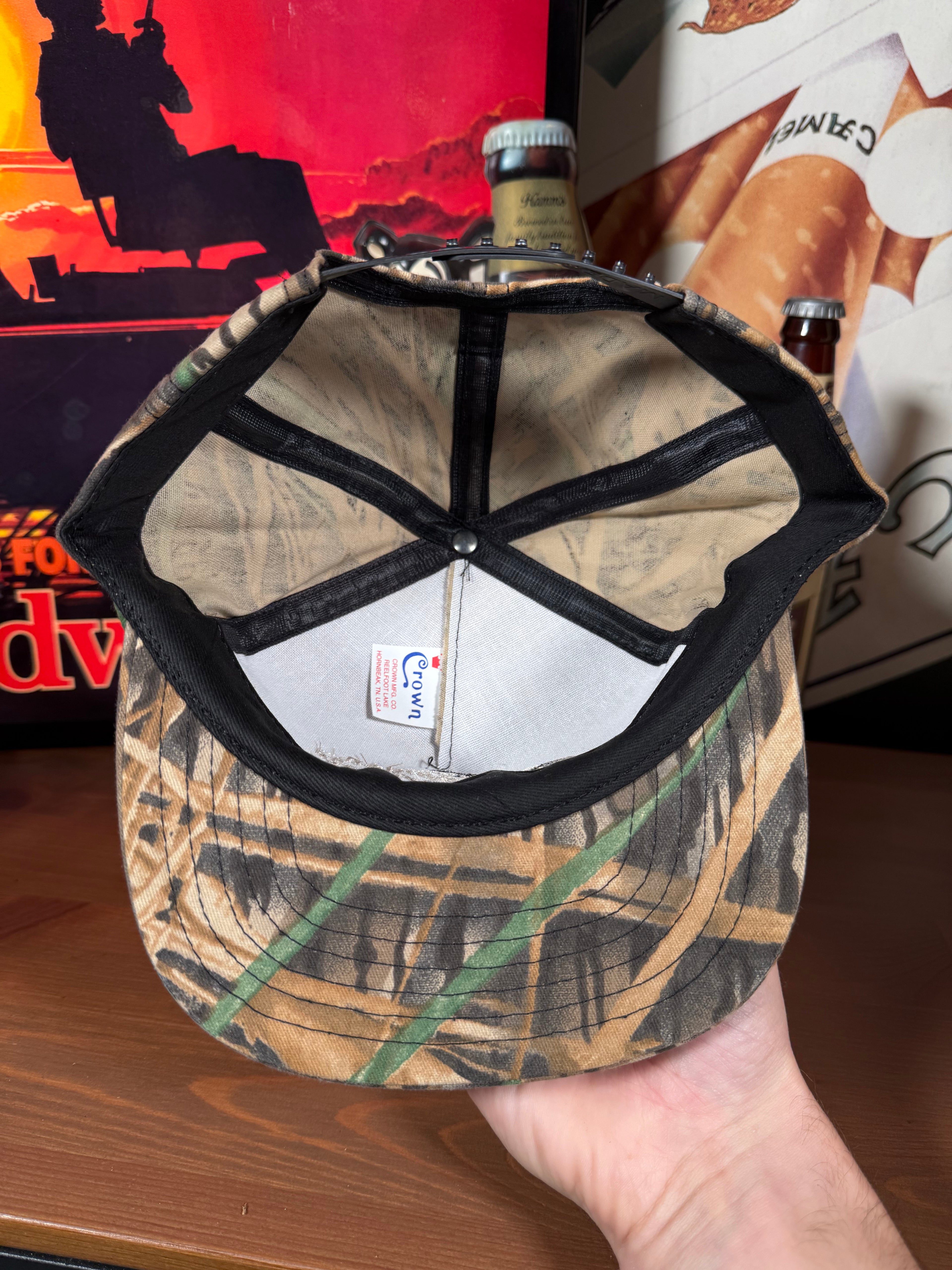 Vintage Camo Golden Harvest Goose Snapback Hat
