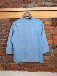True Vintage Stitched Animal Denim Shirt (Measurements Shown)